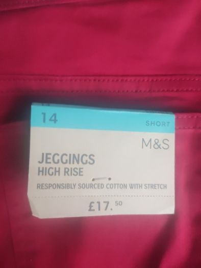BNWT High Rise Jeggings 14S