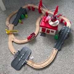 Wooden Fire Brigade Train Set