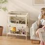 Hamster cage, 2 levels, small pet cage with storage compartment, accessories, 84 x 53 x 110 cm, Natural wood Image 5