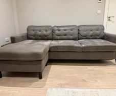 grey sofa