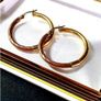 Vintage 14ct Gold Hoops Image 2