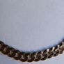 Vintage 9Ct Solid Gold 375 Flat Curb Link Chain. Bracelet 4,46g - L 7,2" Image 3