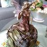 Original Vintage Art Nouveau Style Fairy Jewellery Box with Lid Image 5