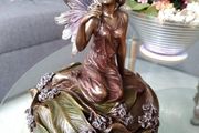 Original Vintage Art Nouveau Style Fairy Jewellery Box with Lid