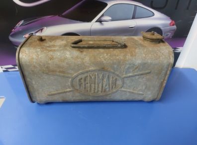 Galvanised petrol can