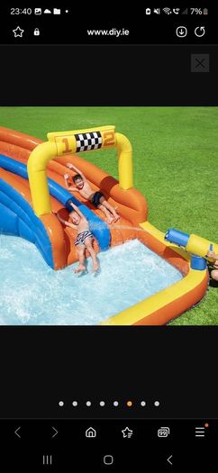 Bestway H2OGO Multicolour Rectangular Large Super speedway PVC Water park