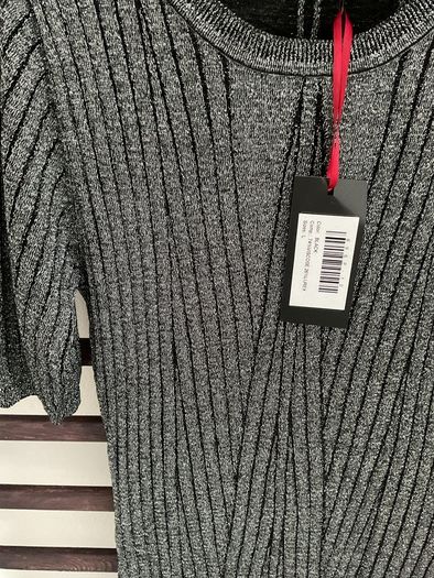 dress Bnwt grey short sleeve sparkle dress baloot brand size large