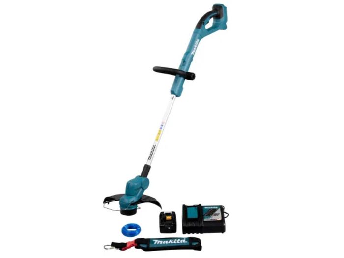 Makita DUR193RT 18V 26cm Cordless Strimmer kit with BL1850B 5ah & DC18RC Charger