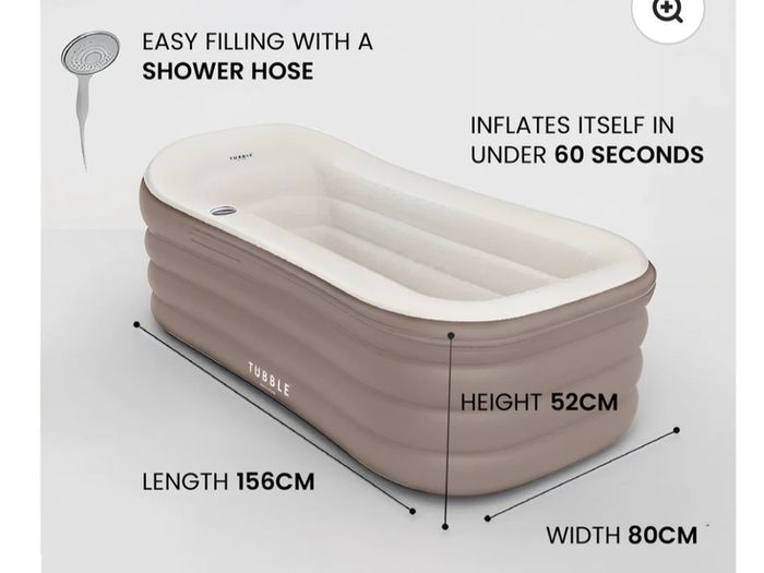 Tubble inflatable bath