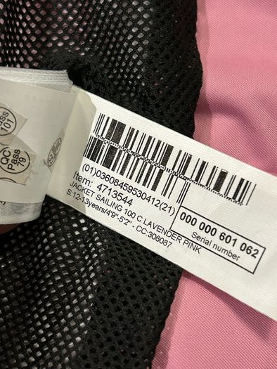 Girls Decathlon waterproof jacket
