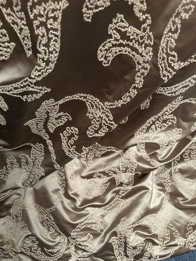 Stunning Bespoke Satin Silk Interlined Curtains 114"/290cm Wide x 88"/224cm Drop