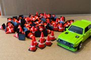 3d printed 1:64 scale traffic cones