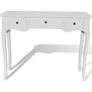 Dressing Console Table with Three Drawers White Image 8