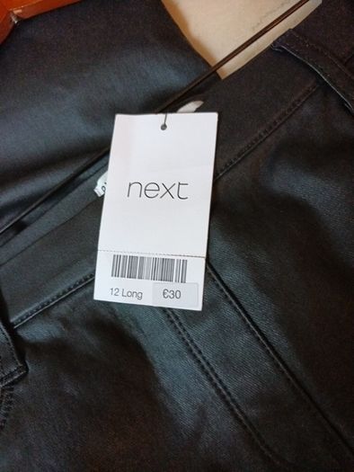 Next Faux Leather  Mid Rise Jeggins.   S.12 L   B.N.W.T