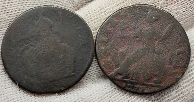 Great Britain 1772?? Half Penny Coin Lot