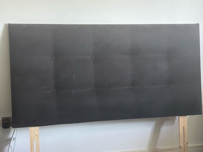Free king size bed base with headboard for collection.