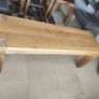 Oak Dining Chairs and Bench for Sale Image 7