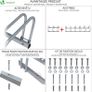 4 Bike Stand Floor or Wall mounted bike rack for garage Bicycle Parking rack Cycle Storage Locking Stand (FREE POSTAGE) Image 6