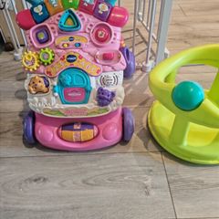 walker and bath seat