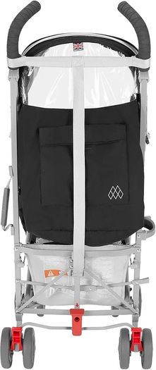 Maclaren Quest Umbrella Stroller - Black/Silver + FREE Univeral Gate Check Travel Bag