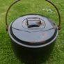 Vintage Cooking Pot with Lid Image 2