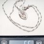 925 Vintage Abstract Silver Necklace Image 8