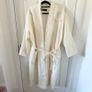 Zara Manteco Wool Ecru Robe Coat Image 6