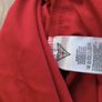 GUESS Red Bodycon Midi Dress Rhinestone Logo Side Tie Detail Size M cotton Image 8