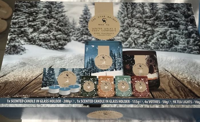 The Star Bright wax company scented candle and tea light collection