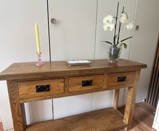 console table Oak wood