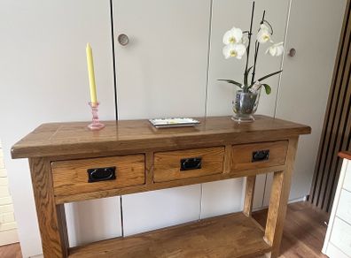 console table Oak wood