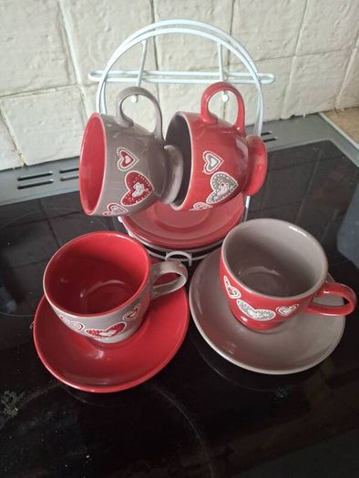 Coffee Set .. 8 Piece with Stand .. Price Drop