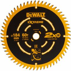 DeWalt DT1670-QZ Extreme Fine Circular Saw Blade for DCS365 184 x 16mm x 60T