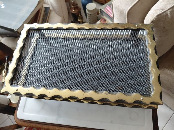 Antique French brass mesh ventilation grills