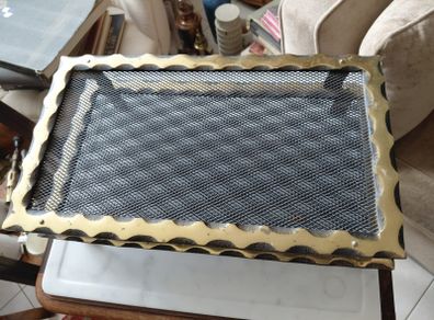 Antique French brass mesh ventilation grills