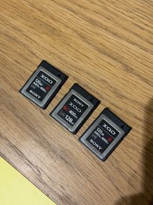 Sony XQD G-Series Memory Cards x3 Bundle (2x120GB + 1x128GB)
