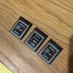 Sony XQD G-Series Memory Cards x3 Bundle (2x120GB + 1x128GB)