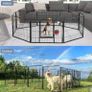 BRAND NEW Pet Dog Fence Foldable Dog Crate Dog Safe Guard Install Home Playpen Image 3