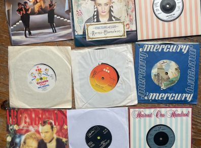 80's singles. All in vg condition 20 euros for all 9