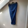 New Louis Copeland Canali Blue Wool Trousers 34R Image 5