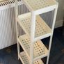 White storage shelves sturdy plastic Image 4