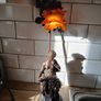 Vintage Lamp, shade damage Image 2