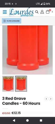 RIP grave candles  x 15