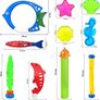 27pcs Swimming Pool Toys Diving Pool Toys Set, Diving Toys with Cute Animal Water Pistol, Underwater Diving Game Kit Treasures Training Toys With Storage Bag (FREE SHIPPING) Image 5