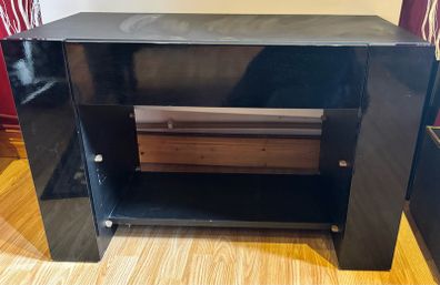 Black Gloss TV Unit / Storage Cabinet table
