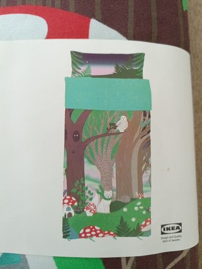 Pillow + Duvet Skogsduva (Ikea) Mushrrom/Forest