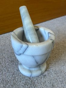 Marble Mortar and Pestle Set