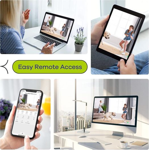 4pcs 1080P Weatherproof Home Surveillance Camera, Movement