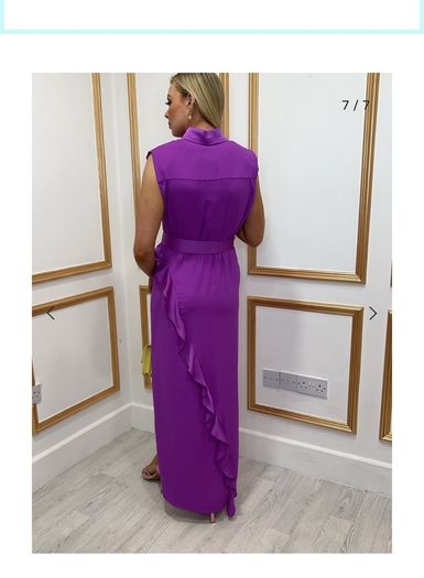 purple occasion wear dress
