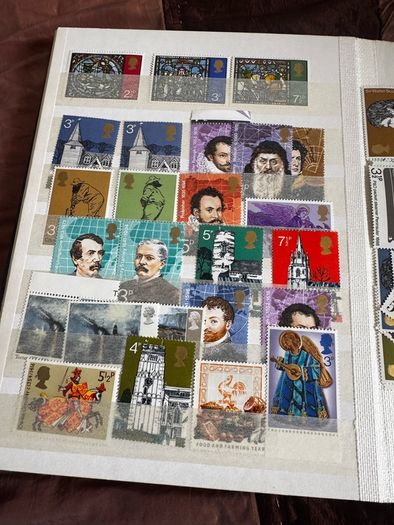 Mint UK album with stamps